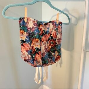 American Threads Floral Tapestry Corset - Multicolor